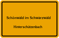 Hinterschützenbach in 78141 Schönwald im Schwarzwald (Hinterschützenbach)