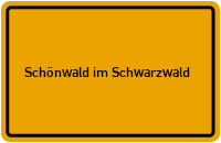Wo liegt Schönwald im Schwarzwald?