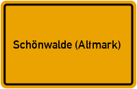 City Sign Schönwalde (Altmark)