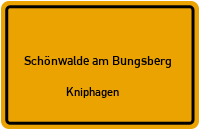 Straßenverzeichnis Schönwalde am Bungsberg Kniphagen