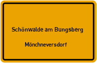 Straßenverzeichnis Schönwalde am Bungsberg Mönchneversdorf