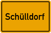 Ortsschild von Gemeinde Schülldorf in Schleswig-Holstein