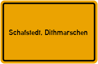 City Sign Schafstedt, Dithmarschen