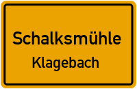 Straßenverzeichnis Schalksmühle Klagebach
