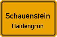 Haidengrün in SchauensteinHaidengrün