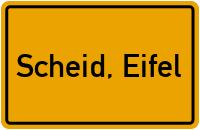 City Sign Scheid, Eifel