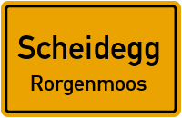 Rorgenmoos in ScheideggRorgenmoos