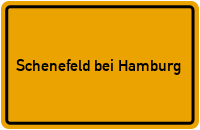 Ortsschild Schenefeld bei Hamburg