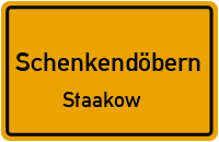 Staakower Straße in SchenkendöbernStaakow