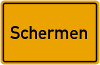 Ortsschild von Gemeinde Schermen in Sachsen-Anhalt