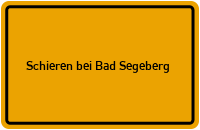 City Sign Schieren bei Bad Segeberg