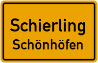 Straßenverzeichnis Schierling Schönhöfen