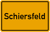 Ortsschild von Gemeinde Schiersfeld in Rheinland-Pfalz