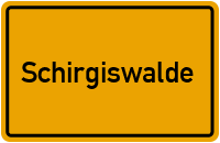 Ortsschild von Stadt Schirgiswalde in Sachsen
