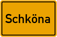Ortsschild von Gemeinde Schköna in Sachsen-Anhalt