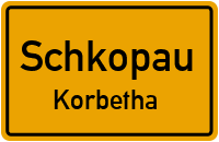 Dorfstraße in SchkopauKorbetha