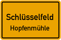Straßenverzeichnis Schlüsselfeld Hopfenmühle
