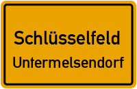 Straßenverzeichnis Schlüsselfeld Untermelsendorf