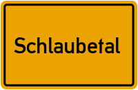 City Sign Schlaubetal