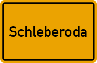 City Sign Schleberoda