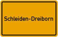 City Sign Schleiden-Dreiborn