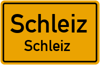 Werner-Seelenbinder-Straße in SchleizSchleiz