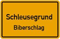 Straße zum Roßbach in SchleusegrundBiberschlag
