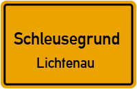 Schwarzbacher Straße in SchleusegrundLichtenau