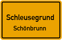 Querstraße in SchleusegrundSchönbrunn