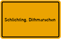 City Sign Schlichting, Dithmarschen