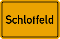 Ortsschild von Gemeinde Schlotfeld in Schleswig-Holstein