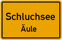 Straßenverzeichnis Schluchsee Äule