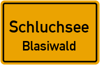 Straßenverzeichnis Schluchsee Blasiwald