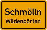 Untschener Straße in SchmöllnWildenbörten