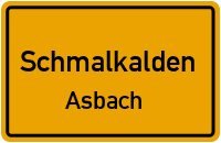 Straßenverzeichnis Schmalkalden Asbach