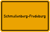 Ortsschild Schmallenberg-Fredeburg