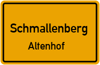 Straßenverzeichnis Schmallenberg Altenhof