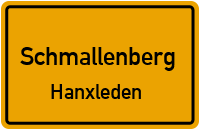 Straßenverzeichnis Schmallenberg Hanxleden
