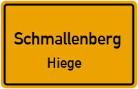 Straßenverzeichnis Schmallenberg Hiege