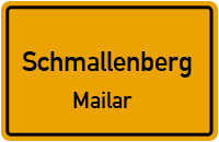 Straßenverzeichnis Schmallenberg Mailar