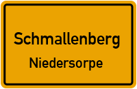 Straßenverzeichnis Schmallenberg Niedersorpe