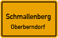 Straßenverzeichnis Schmallenberg Oberberndorf