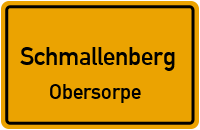 Straßenverzeichnis Schmallenberg Obersorpe