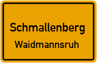 Waidmannsruh in 57392 Schmallenberg (Waidmannsruh)