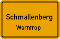 Straßenverzeichnis Schmallenberg Werntrop