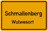 Straßenverzeichnis Schmallenberg Wulwesort