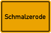 Ortsschild von Gemeinde Schmalzerode in Sachsen-Anhalt