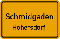 Straßenverzeichnis Schmidgaden Hohersdorf