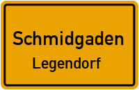 Straßen in Schmidgaden Legendorf