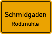 Straßen in Schmidgaden Rödlmühle
